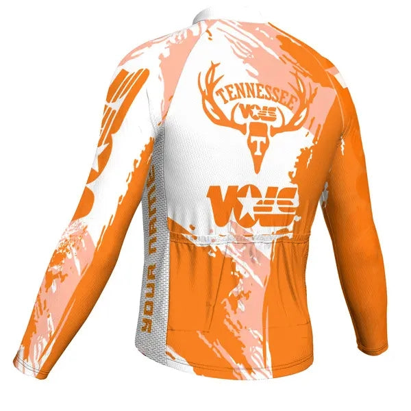 Customized Tennessee Men's Cycling Jersey Long Sleeve