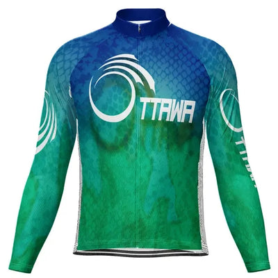 Customized Ottawa Men's Cycling Jersey Long Sleeve