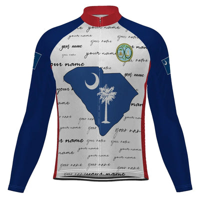 Personalized South Carolina Men's Cycling Jersey Long Sleeve