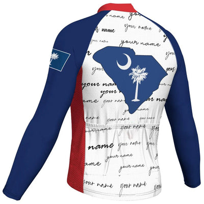 Personalized South Carolina Men's Cycling Jersey Long Sleeve