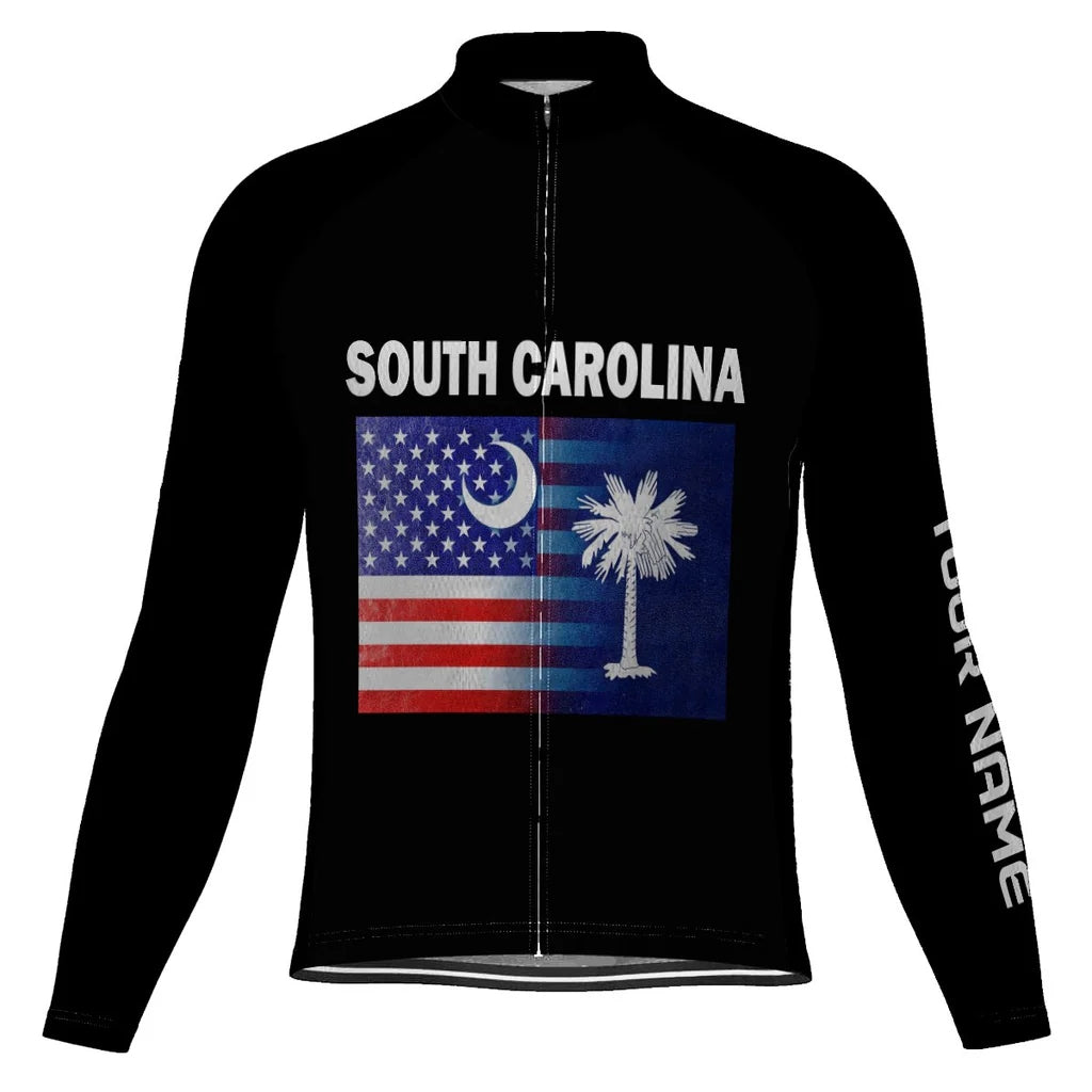 Personalized South Carolina Men's Cycling Jersey Long Sleeve