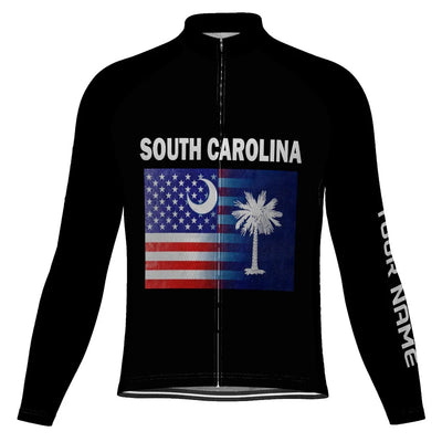 Personalized South Carolina Men's Cycling Jersey Long Sleeve