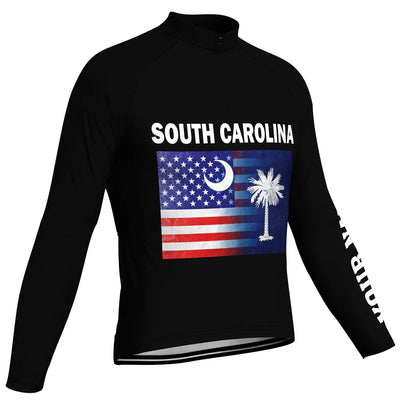 Personalized South Carolina Men's Cycling Jersey Long Sleeve