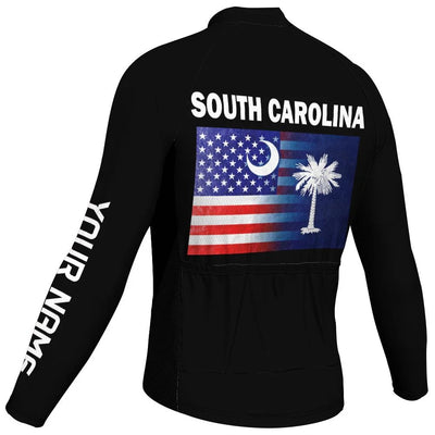 Personalized South Carolina Men's Cycling Jersey Long Sleeve
