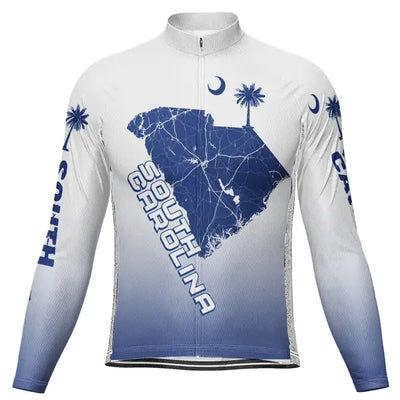 Personalized South Carolina Men's Cycling Jersey Long Sleeve