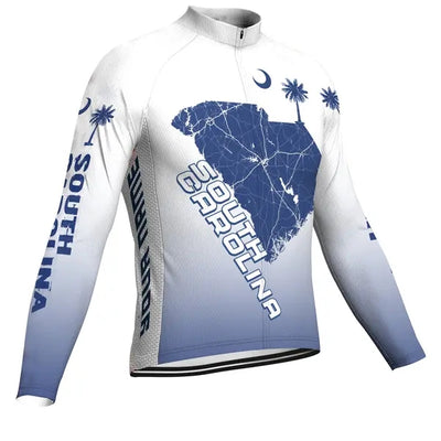 Personalized South Carolina Men's Cycling Jersey Long Sleeve