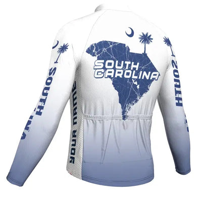 Personalized South Carolina Men's Cycling Jersey Long Sleeve