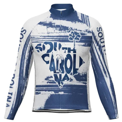 Personalized South Carolina Men's Cycling Jersey Long Sleeve