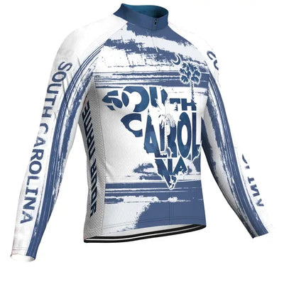 Personalized South Carolina Men's Cycling Jersey Long Sleeve
