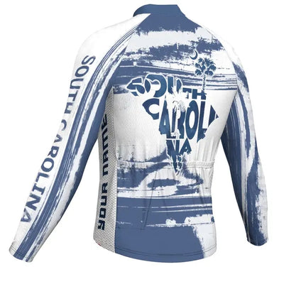 Personalized South Carolina Men's Cycling Jersey Long Sleeve