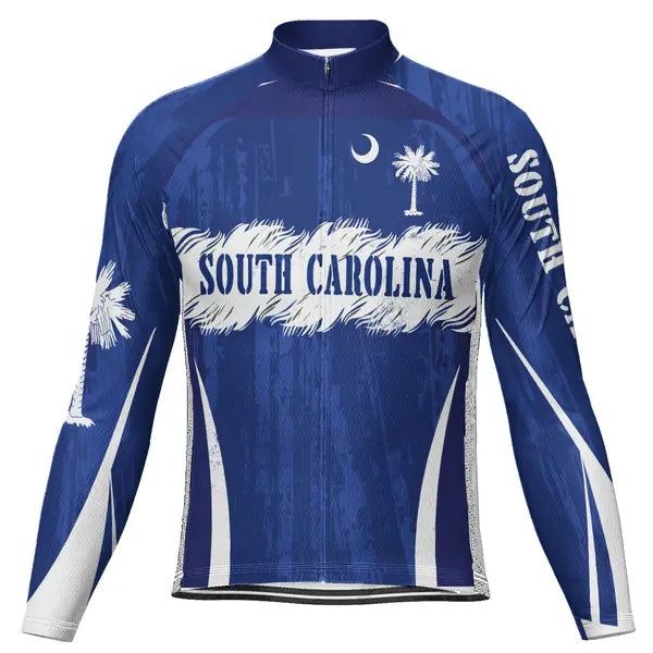 Personalized South Carolina Men's Cycling Jersey Long Sleeve