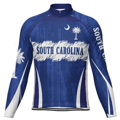 Personalized South Carolina Men's Cycling Jersey Long Sleeve