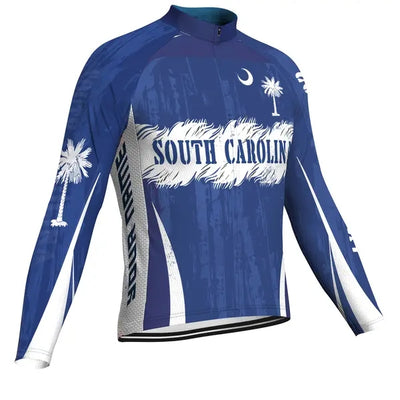 Personalized South Carolina Men's Cycling Jersey Long Sleeve