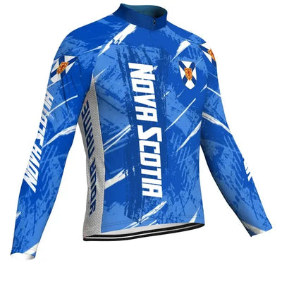 Customized Nova Scotia Men's Cycling Jersey Long Sleeve