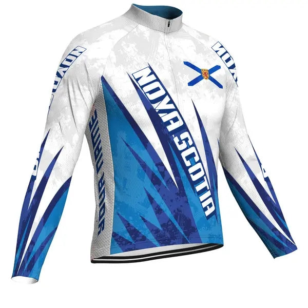 Customized Nova Scotia Men's Cycling Jersey Long Sleeve