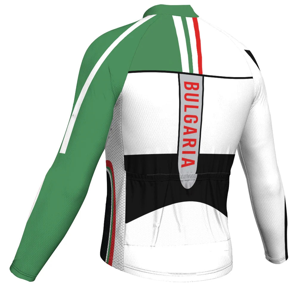 Customized Bulgaria Men's Cycling Jersey Long Sleeve