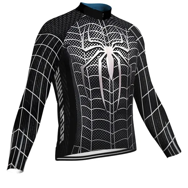 Customized Spider-Man Men's Cycling Jersey Long Sleeve