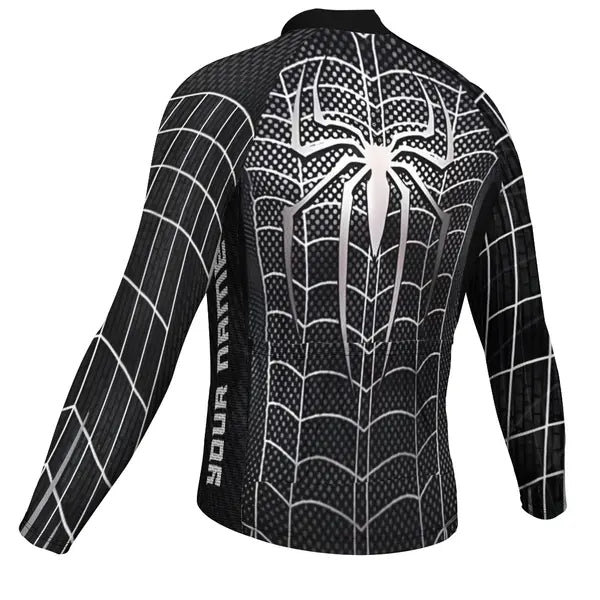 Customized Spider-Man Men's Cycling Jersey Long Sleeve