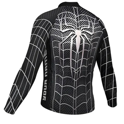 Customized Spider-Man Men's Cycling Jersey Long Sleeve