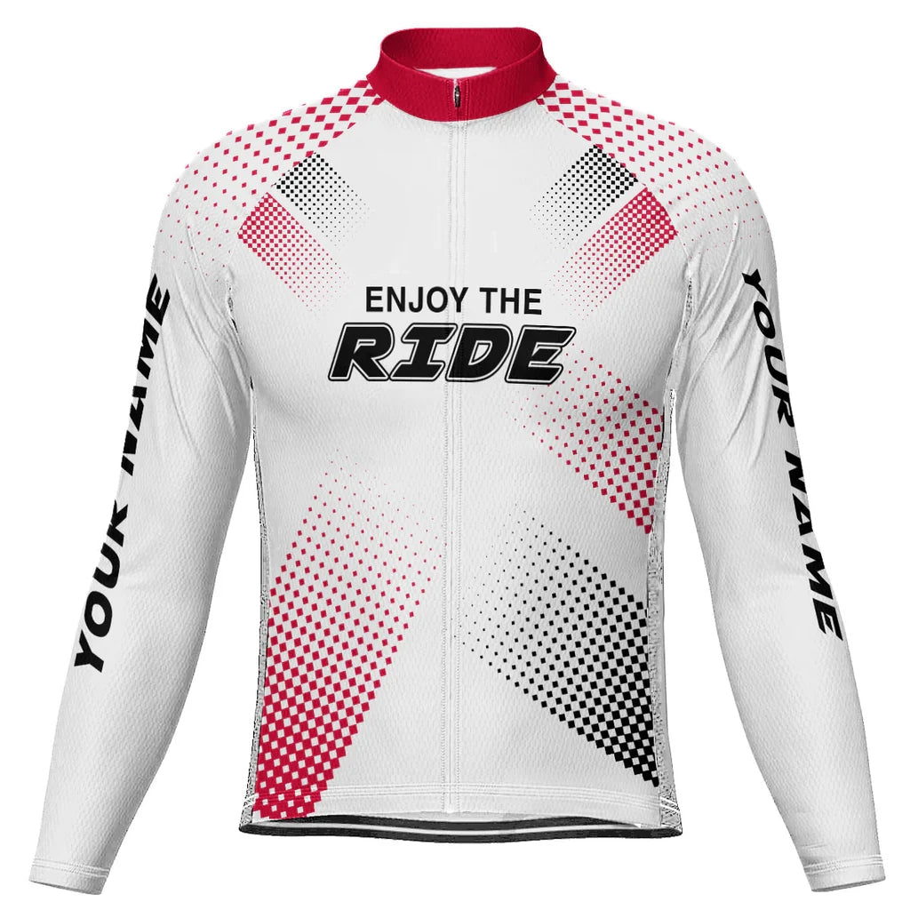 Customized  Enjoy The Ride Men's Cycling Jersey Long Sleeve