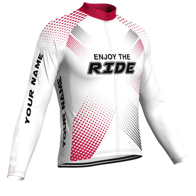 Customized  Enjoy The Ride Men's Cycling Jersey Long Sleeve