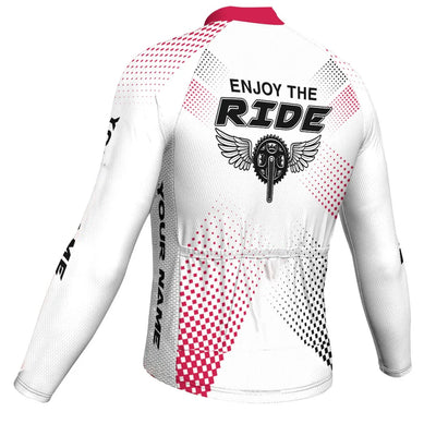 Customized  Enjoy The Ride Men's Cycling Jersey Long Sleeve
