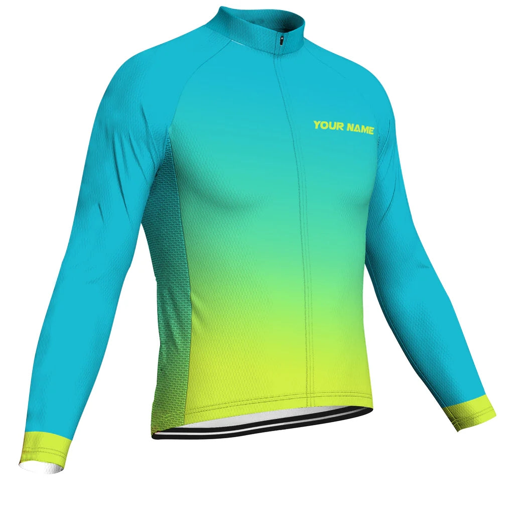 Customized Basic Men's Cycling Jersey Long Sleeve
