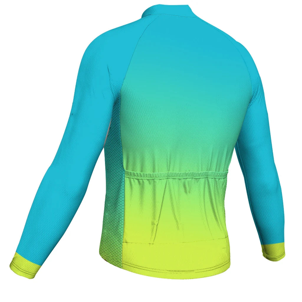 Customized Basic Men's Cycling Jersey Long Sleeve