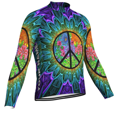 Customized Hippie Men's Cycling Jersey Long Sleeve