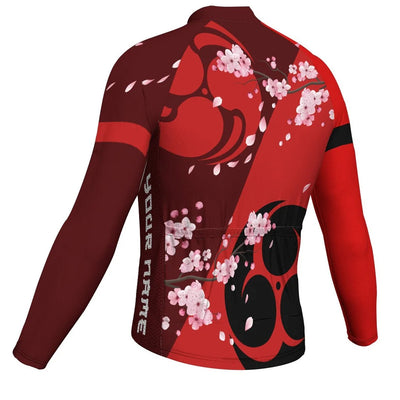 Customized Japan Men's Winter Thermal Fleece Cycling Jersey Long Sleeve