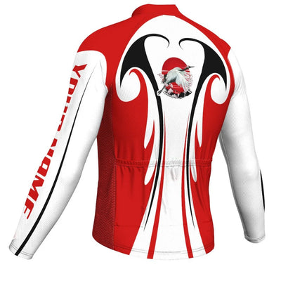 Customized Japan Men's Winter Thermal Fleece Cycling Jersey Long Sleeve