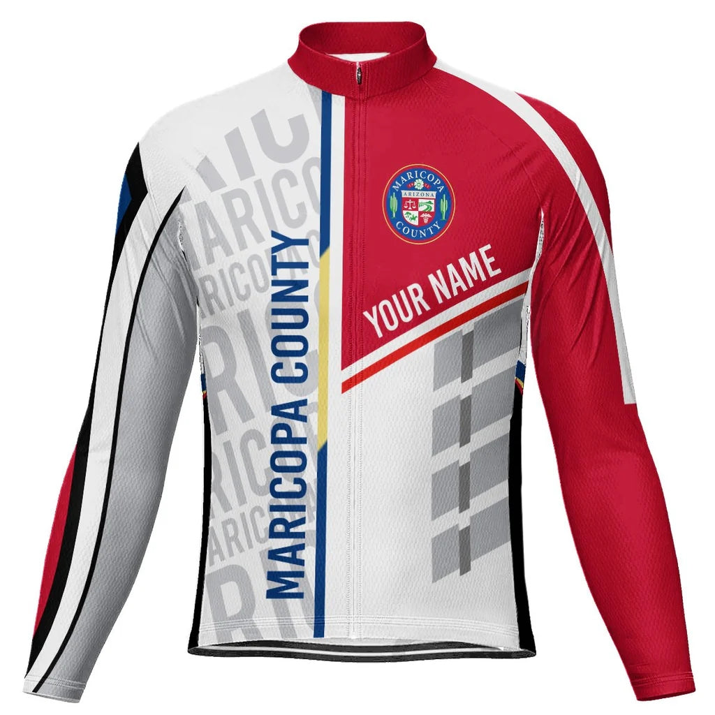 Customized Maricopa County Men's Cycling Jersey Long Sleeve