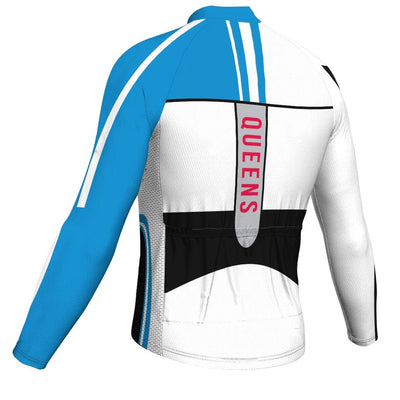 Customized Queens Men's Cycling Jersey Long Sleeve