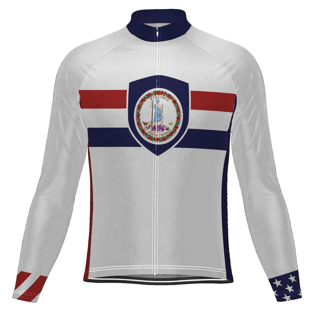 Customized Virginia Men's Cycling Jersey Long Sleeve