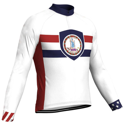 Customized Virginia Men's Cycling Jersey Long Sleeve