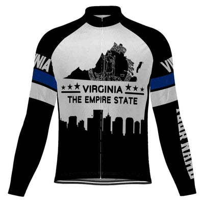 Customized Virginia Men's Cycling Jersey Long Sleeve