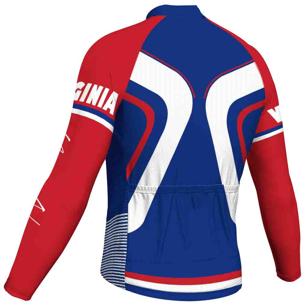 Customized Virginia Beach Men's Cycling Jersey Long Sleeve