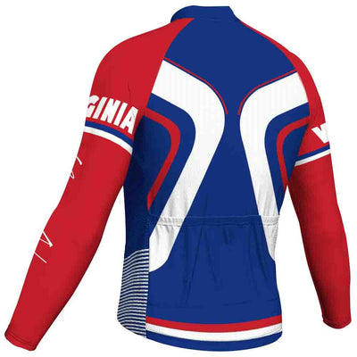 Customized Virginia Beach Men's Cycling Jersey Long Sleeve
