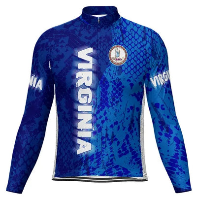 Customized Virginia Beach Men's Cycling Jersey Long Sleeve
