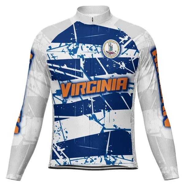 Customized Virginia Beach Men's Cycling Jersey Long Sleeve