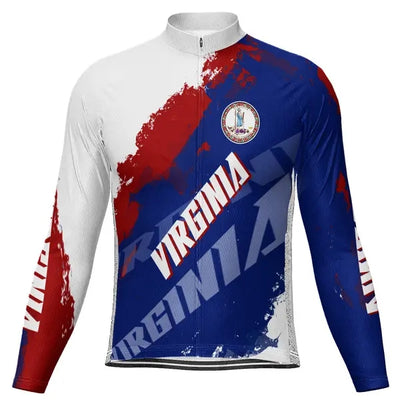 Customized Virginia Beach Men's Cycling Jersey Long Sleeve
