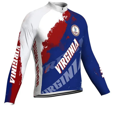Customized Virginia Beach Men's Cycling Jersey Long Sleeve
