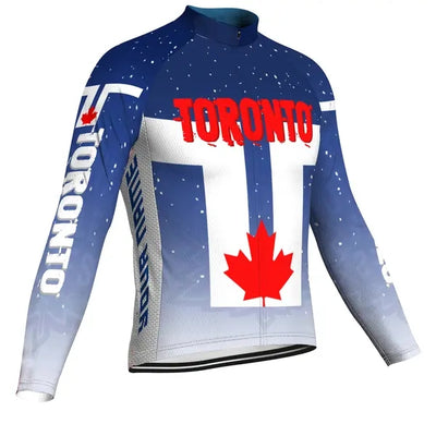 Customized Connecticut Men's Cycling Jersey Long Sleeve