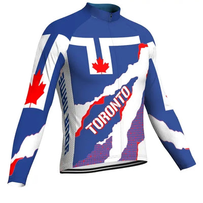 Customized Connecticut Men's Cycling Jersey Long Sleeve