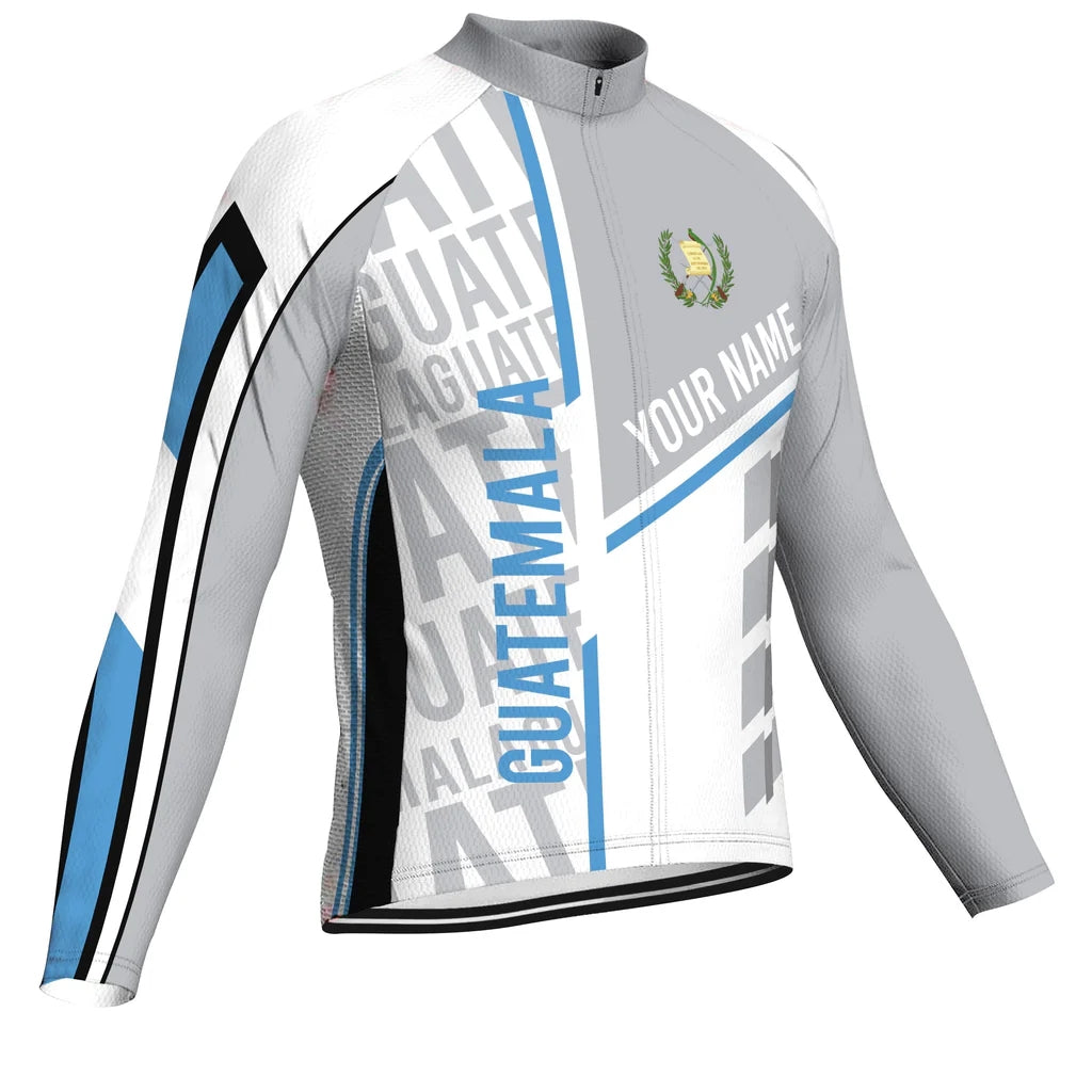 Customized Guatemala Men's Cycling Jersey Long Sleeve