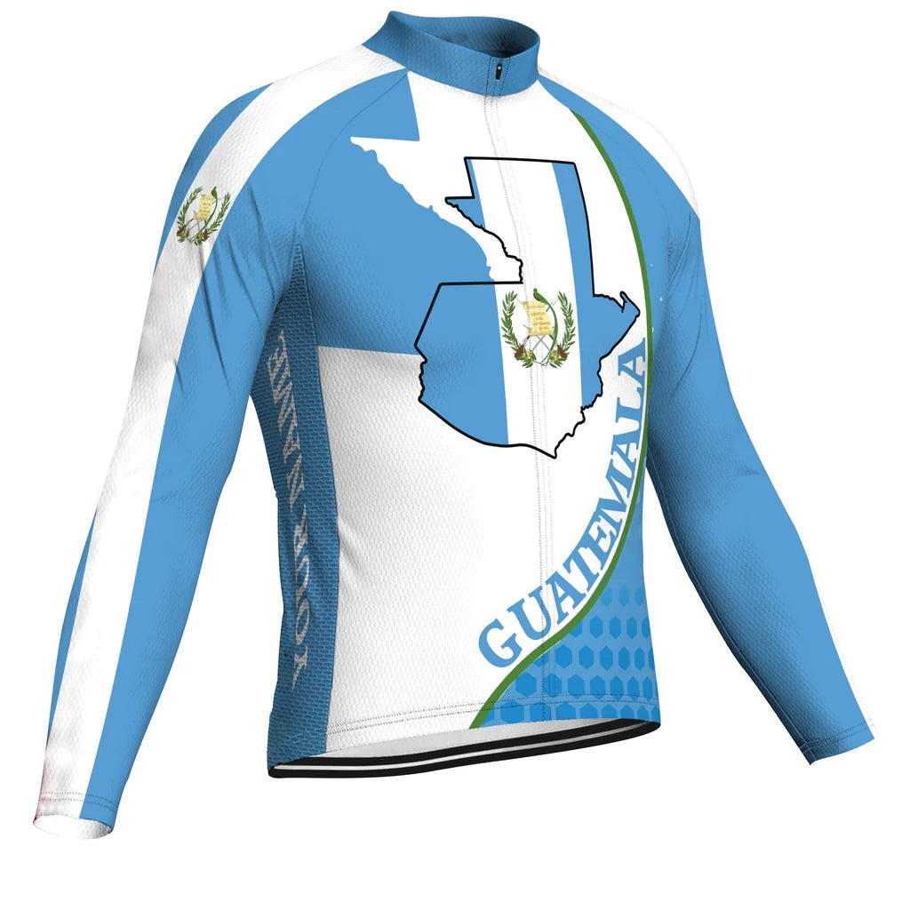 Customized Guatemala Men's Cycling Jersey Long Sleeve