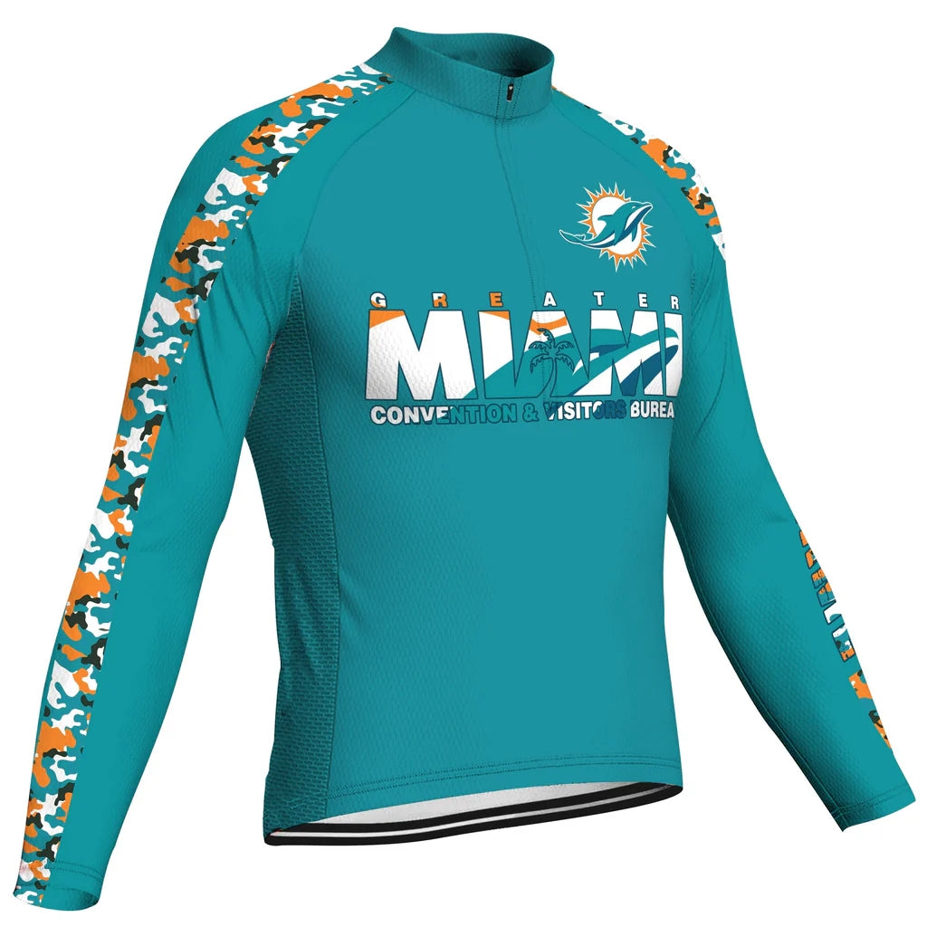 Customized Miami Men's Cycling Jersey Long Sleeve