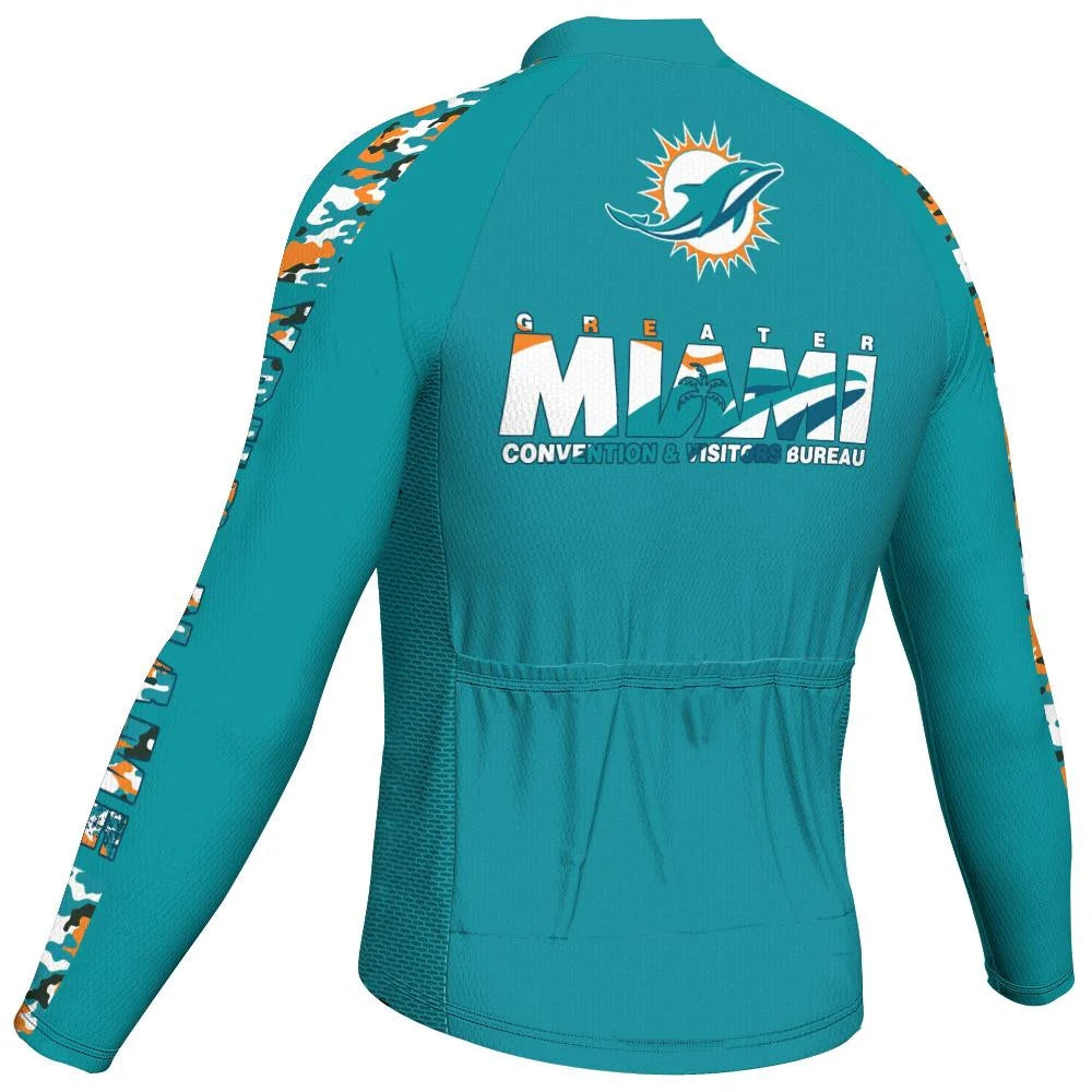 Customized Miami Men's Cycling Jersey Long Sleeve