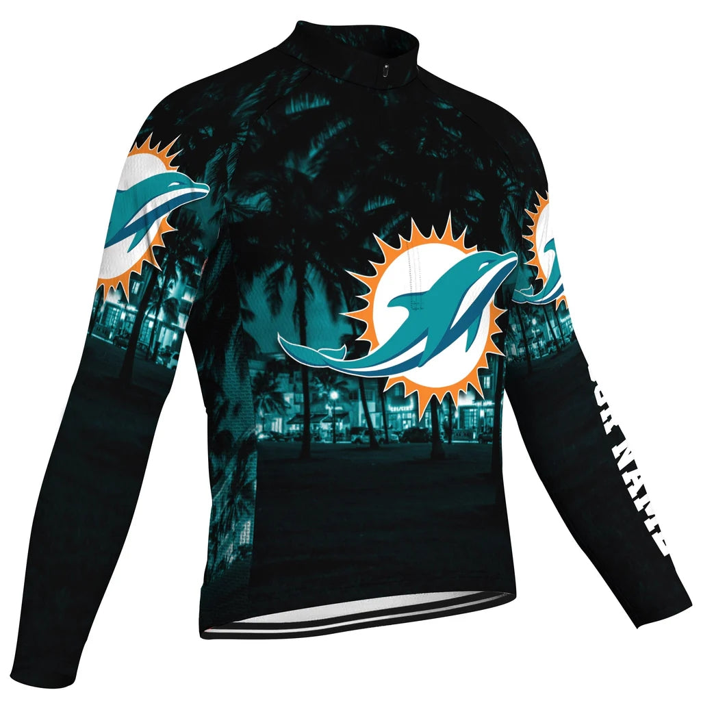 Customized Miami Men's Cycling Jersey Long Sleeve