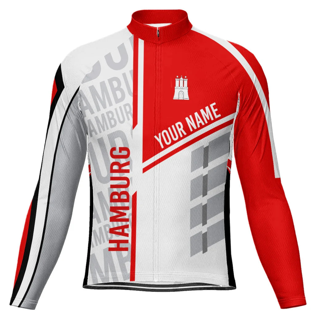 Customized Hamburg Men's Cycling Jersey Long Sleeve